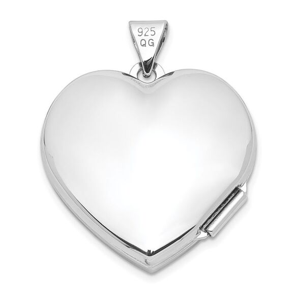 Sterling Silver 21mm Ornate Heart Locket - Picture 3 of 6